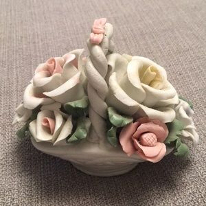 Porcelain Floral Basket